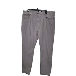 Paige Pants Mens 40 Gray Federal Chino 5 Pocket Straight Fit Stretch Mid Rise